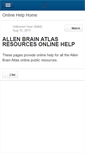 Mobile Screenshot of help.brain-map.org